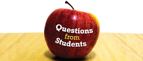 Questions from Students on apple